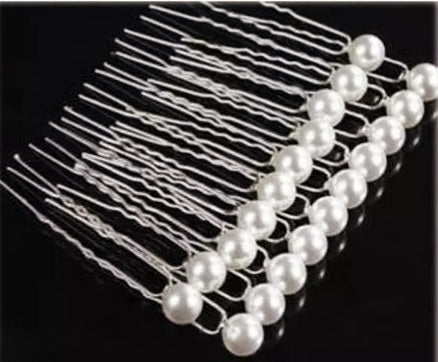 Bridal Pearl Bobby Hair Pins - 5 pins in a set