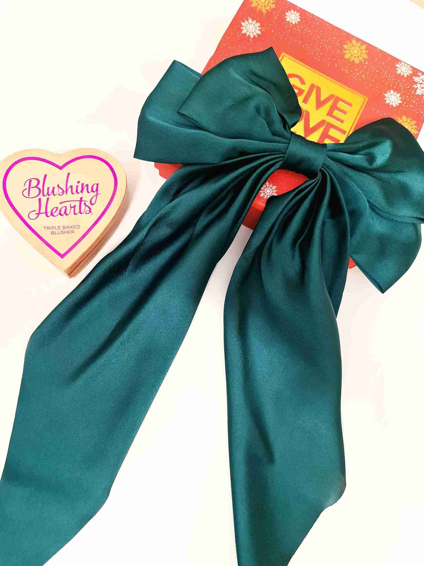 Silk Bow Barrette Long Tail Hair Clip