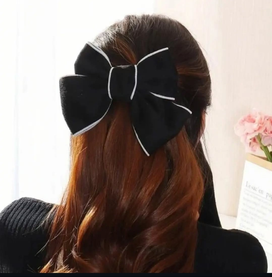 Cashmere Hair Bow Clip ๐
