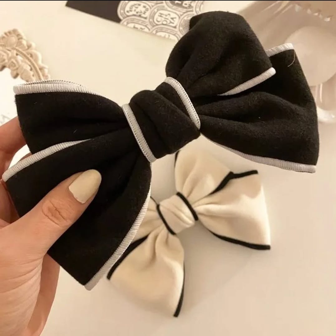 Cashmere Hair Bow Clip ๐