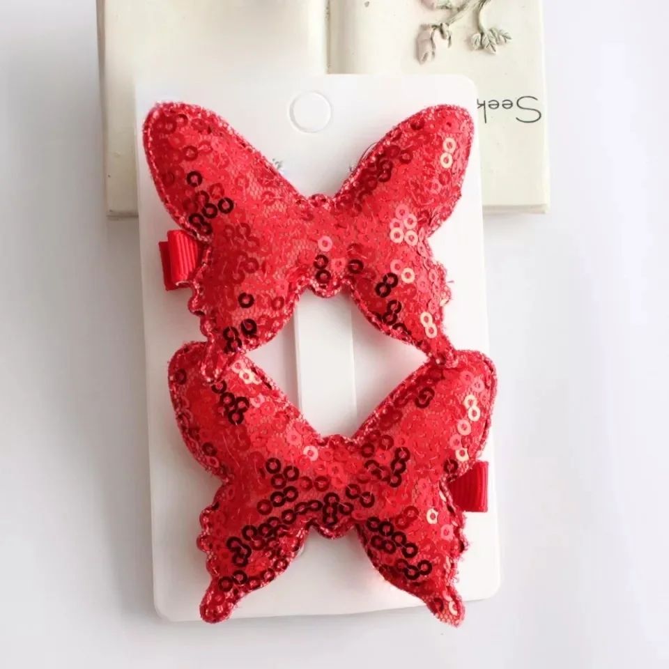 Butterfly Sequence Hair Pins