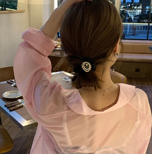 French Floral Silk Scrunchies