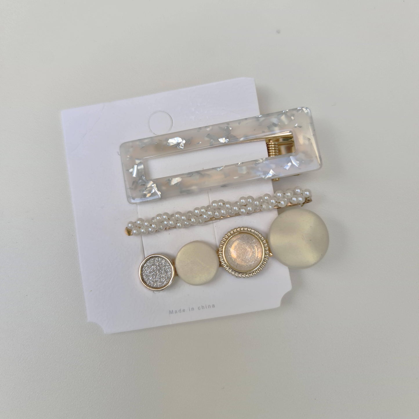 Acrylic Pearl Hairpins - Set of 3 Pins