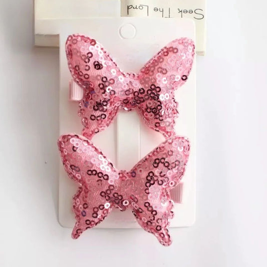 Butterfly Sequence Hair Pins