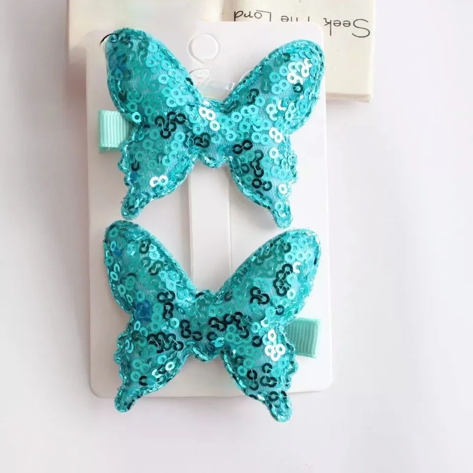 Butterfly Sequence Hair Pins