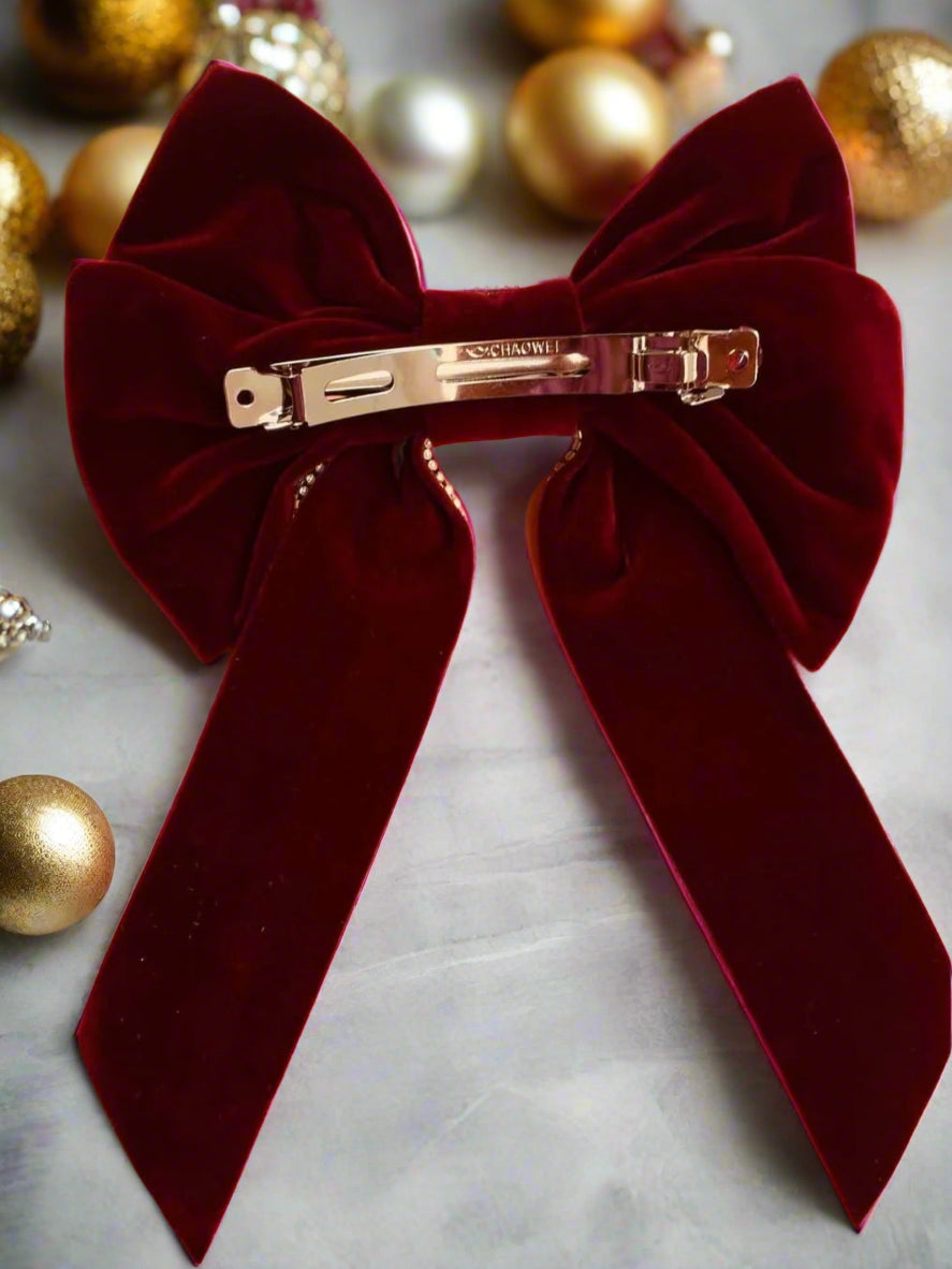 Perle de Velours Hair Bow Barrette 🎀